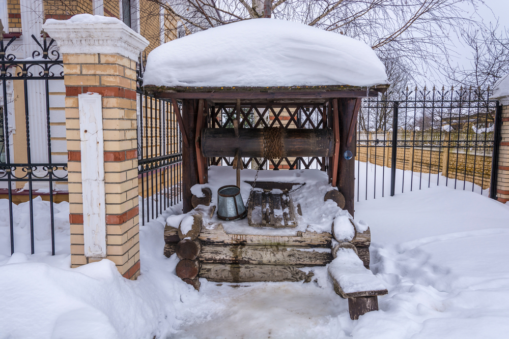 preventing well water freezing winter